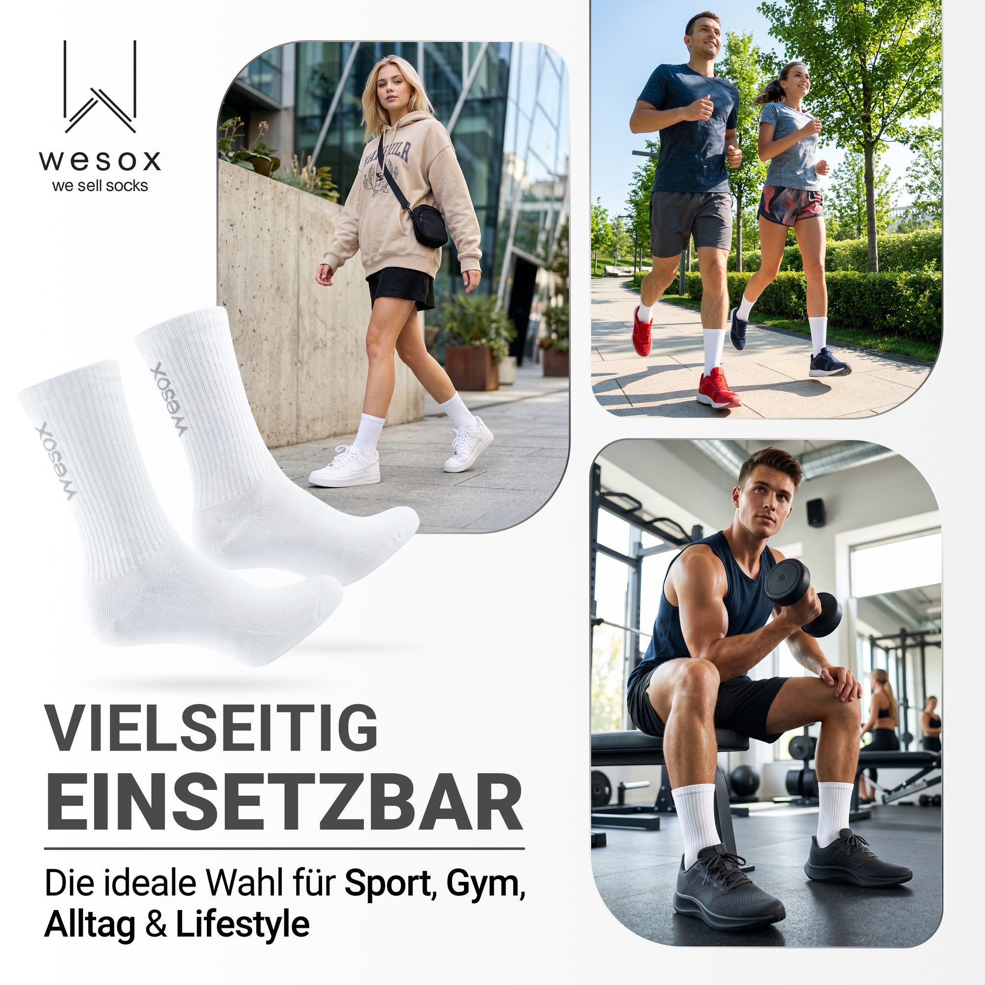 wesox Socken bei Sport, Fitness, Alltag und Lifestyle